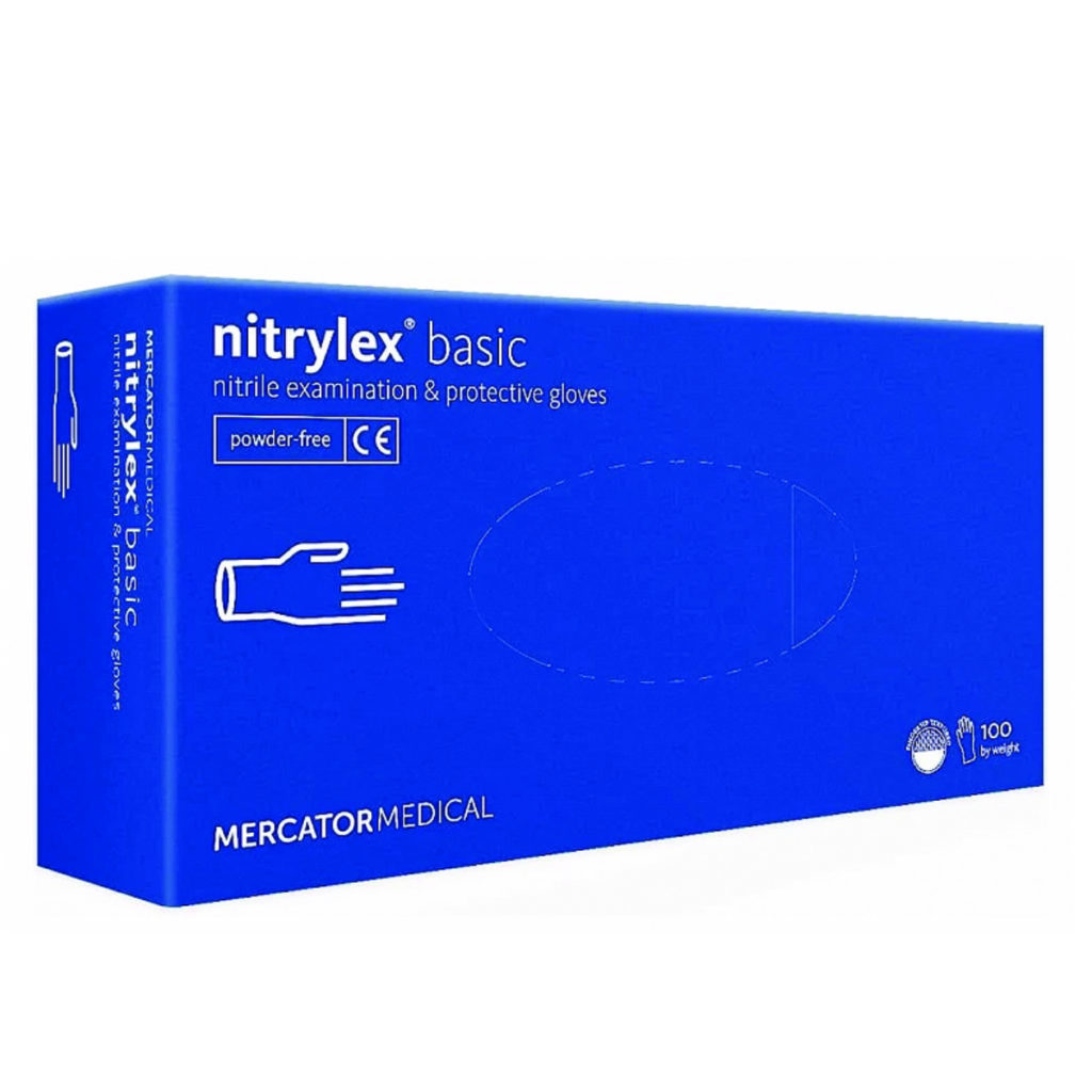 Rękawice Nitrylex Basic dark blue MERCATOR