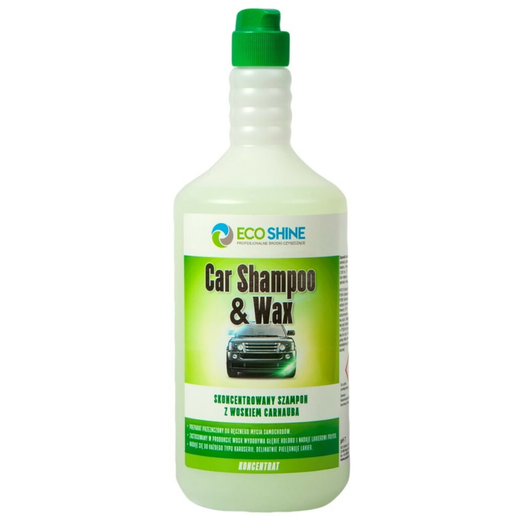 Eco Shine CAR SHAMPOO & WAX - skoncentrowany szampon z woskiem carnauba 1L