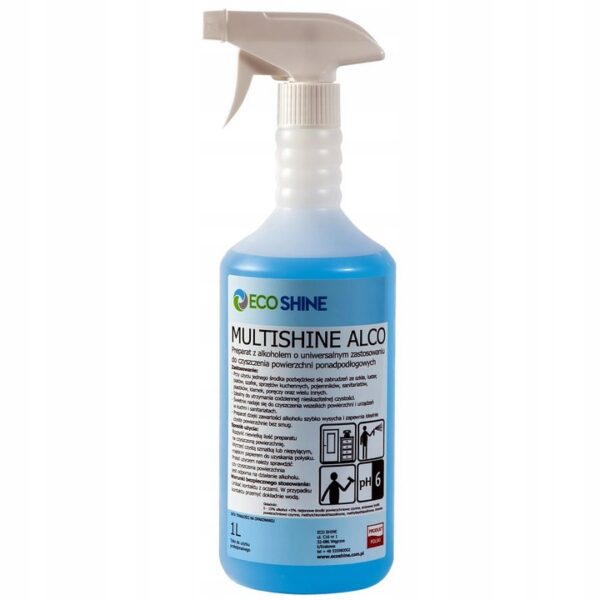 Eco Shine Multishine Alco - preparat do czyszczenia powierzchni ponadpodłogowych 1L