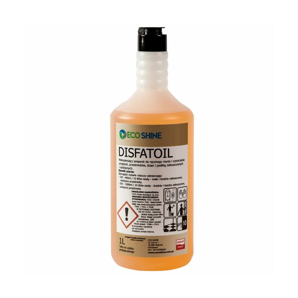 Eco Shine DISFATOIL - płyn do usuwania tłuszczu i olejów 1L