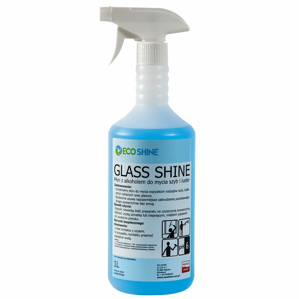 Zestaw preparatów do sprzątania Eco Shine 6x1L + Ściereczka GRATIS!